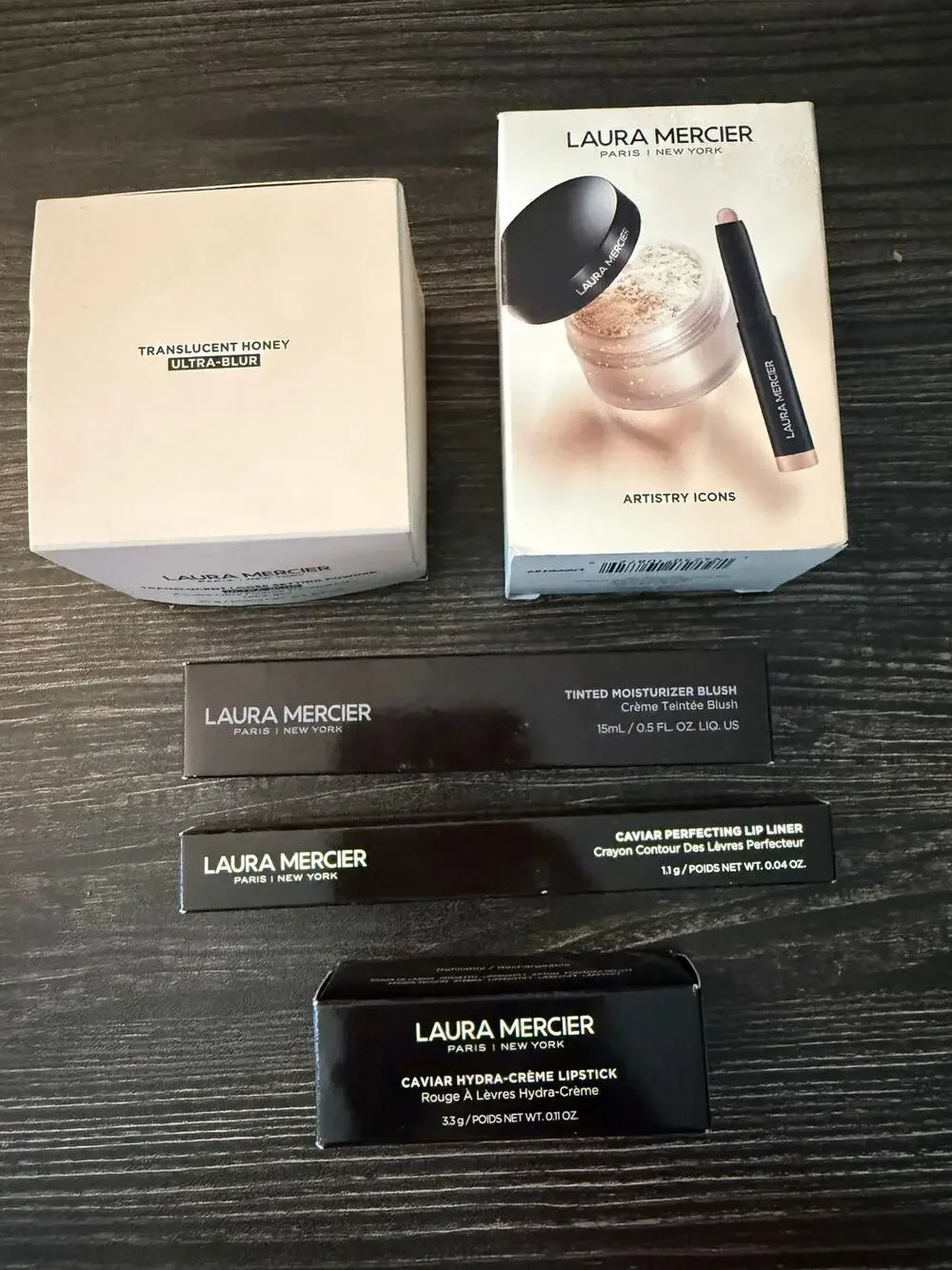 NIP Laura Mercier Eye and Face Make-Up Bundle - 5 Items Size